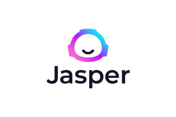 a logo with a circle and a logo on itJasper.ai dashboard showing blog editor