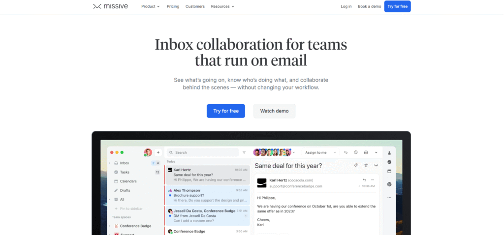 Missive – AI-Powered Team Inbox for Email Collaboration