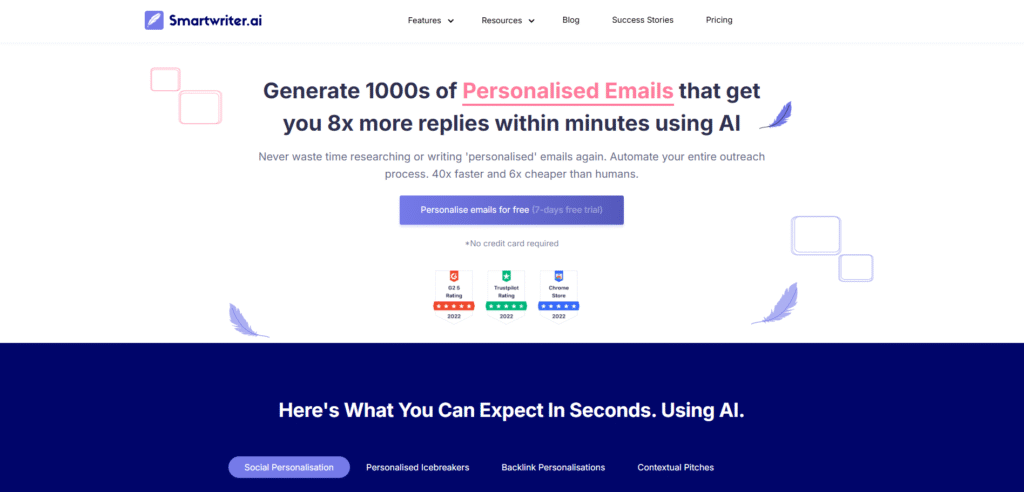 SmartWriter AI – Automate Personalised Cold Email Outreach Effortlessly