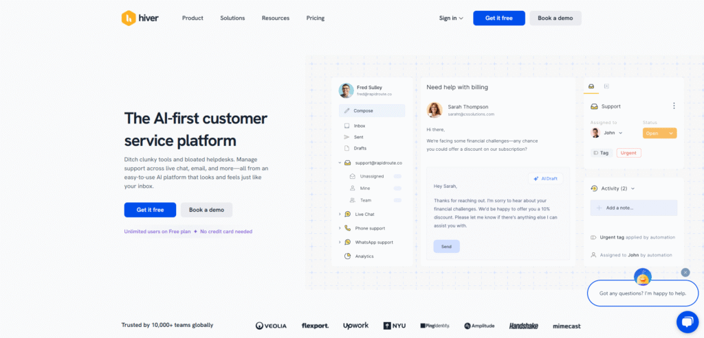 Hiver – AI Email Assistant for Shared Inboxes in Gmail