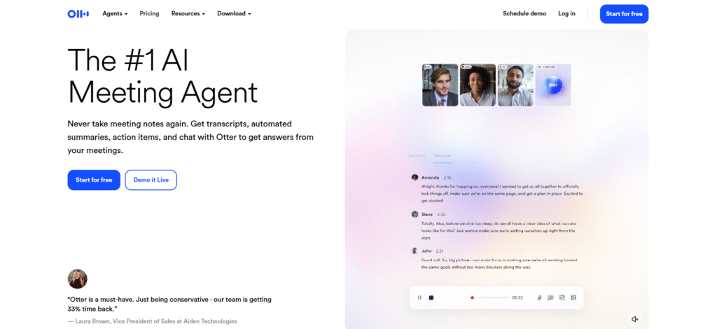 Otter.ai AI transcription tools