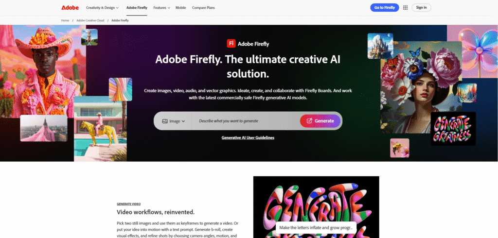 Adobe Firefly AI Visual Design Tool