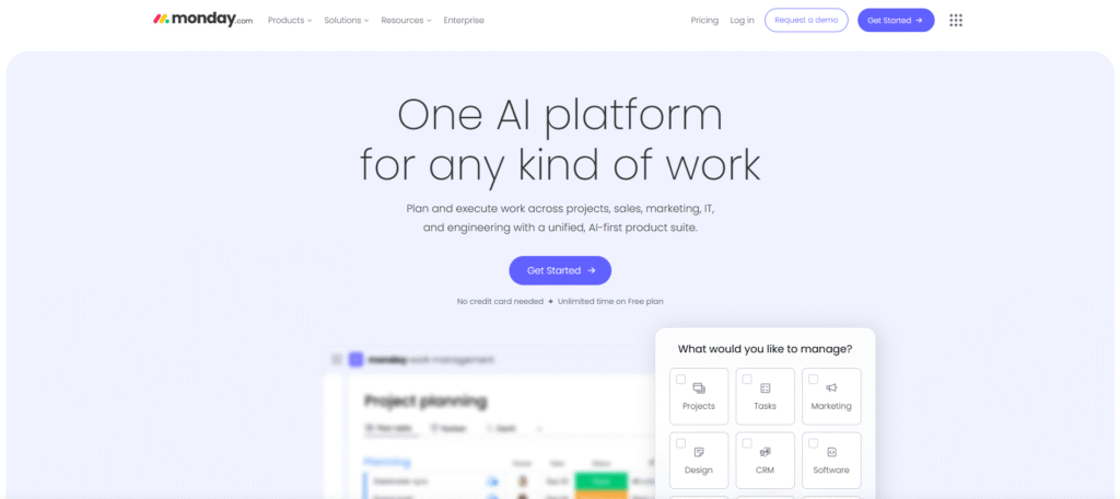 Monday.com AI – Natural Language Workflow Design
