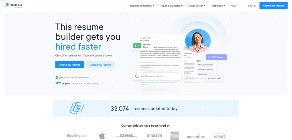 AI Resume Builder Tools