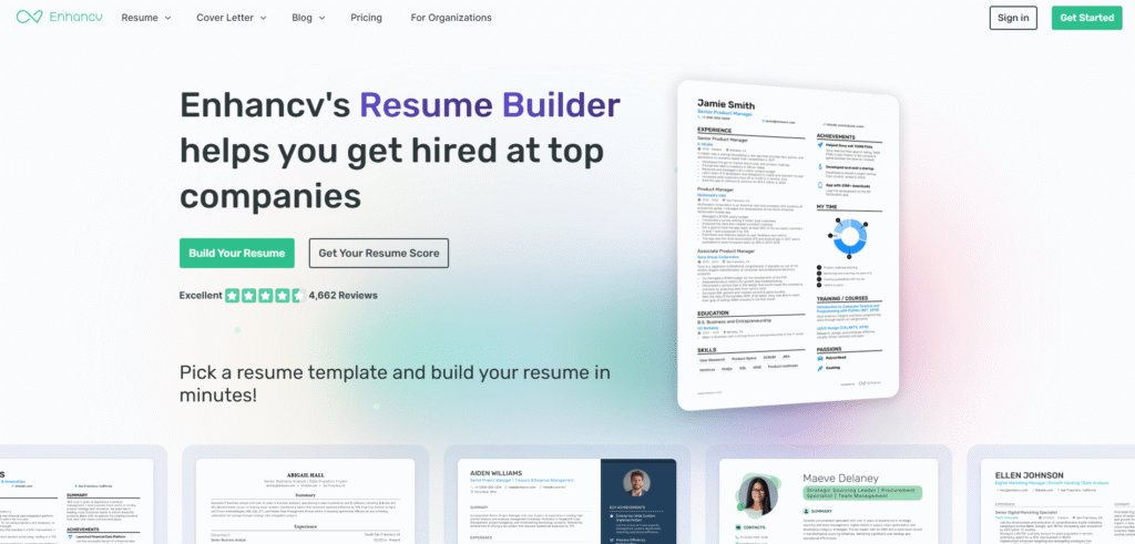 Enhancv – Expressive, AI-Enhanced Resume Builder That Tells Your Story