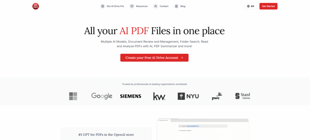 AI Drive Unified AI Document Management Dashboard