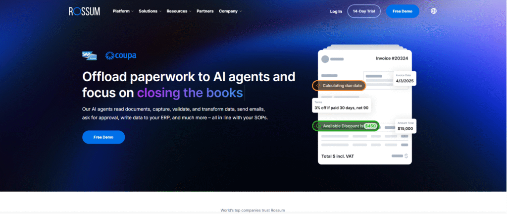 Rossum AI Document Extraction Dashboard