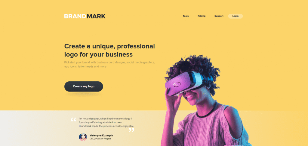 Brandmark AI Logo and Style Guide Generator