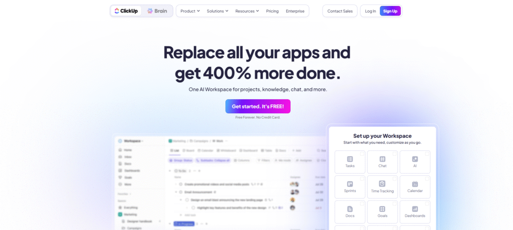 ClickUp AI – All‑in‑One Smart Task & Goal Manager