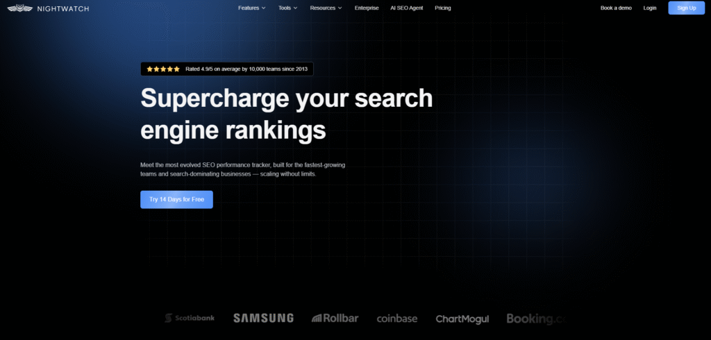 Nightwatch Rank Tracking and SEO Insights Tool