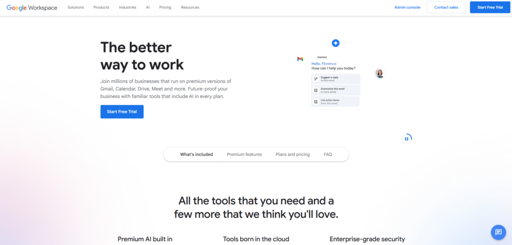 Google Gemini generating a deck in Google Slides