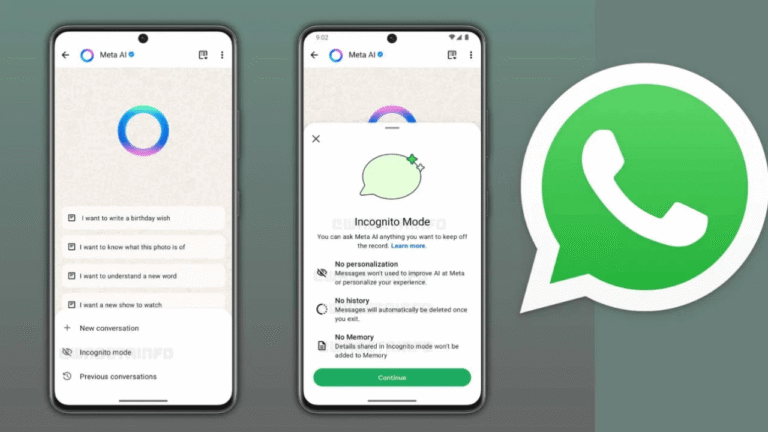 WhatsApp incognito mode Comparison of Meta AI Interaction Modes
