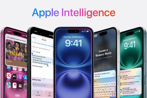 Apple Intelligence overview on iPhone 17 display