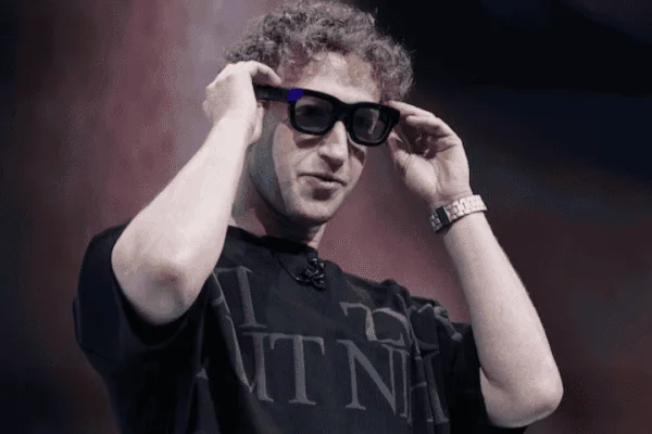 Mark Zuckerberg announcing AI chatbot initiative