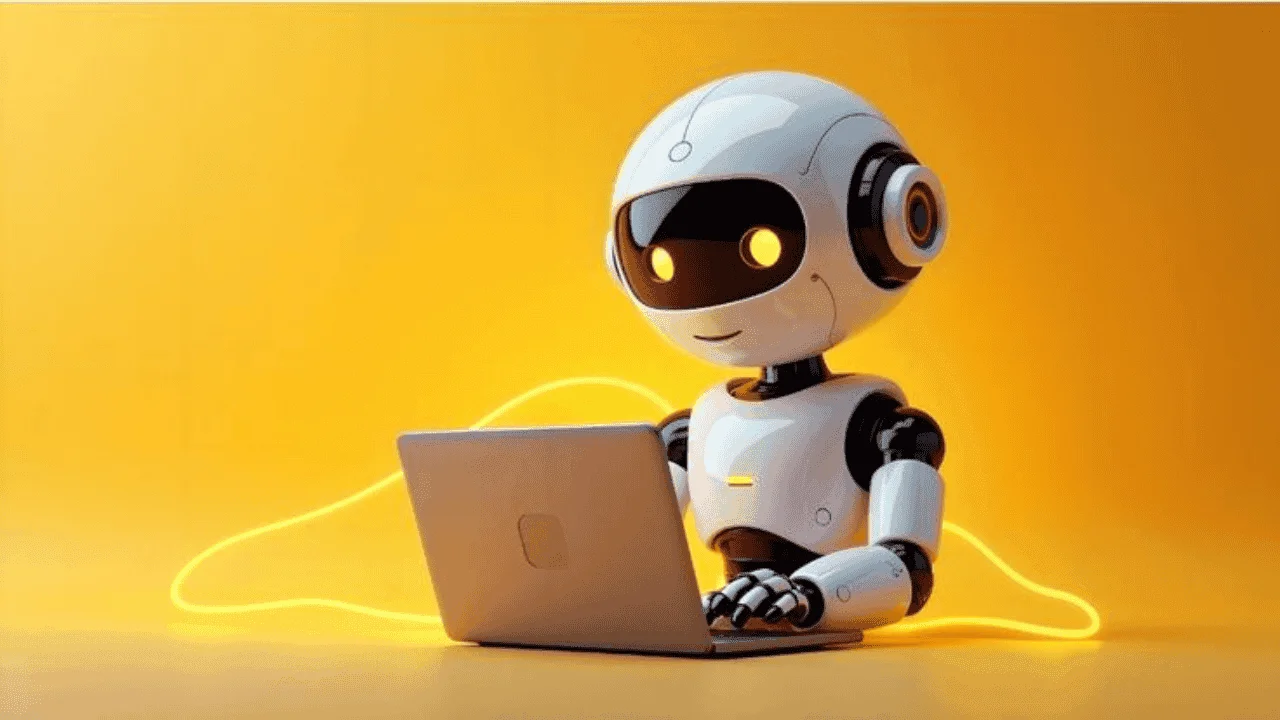 Software developer using AI tools for coding